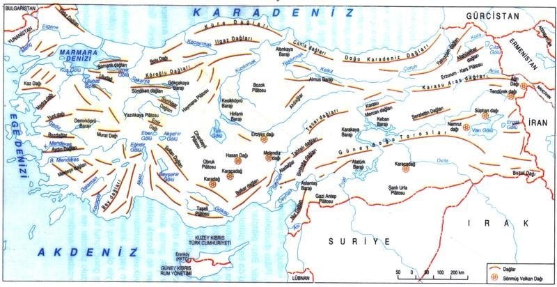 marmara bolgesinin onemli daglari nelerdir nedir