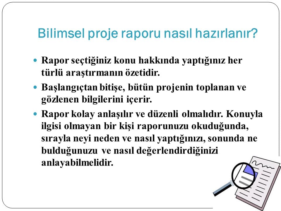 Bilimsel rapor nasıl yazılır