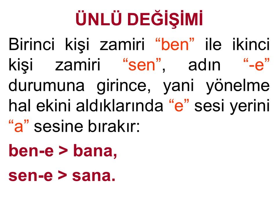 Ünlü Değişimi Nedir