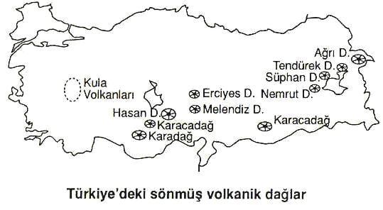 Türkiyenin volkanik dağları
