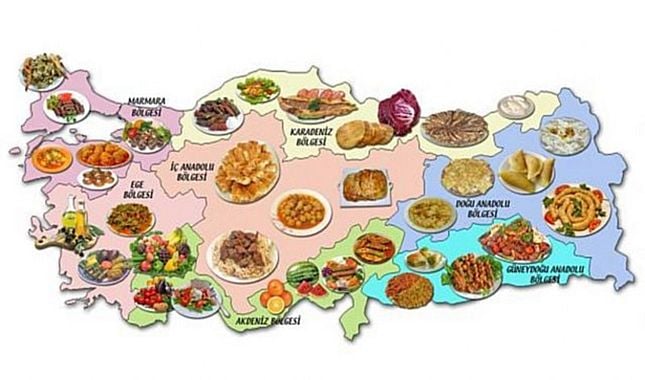Türkiye lezzet haritası